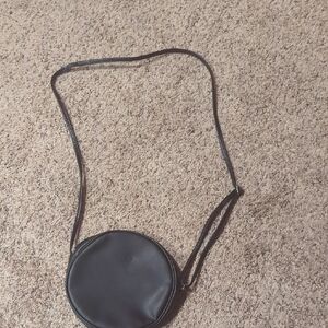 Black Circle Crossbody Bag
